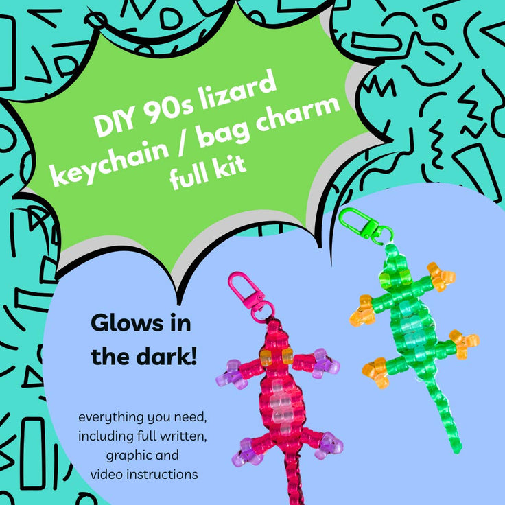 Comma Craft Co - DIY 90s Lizard Keychain