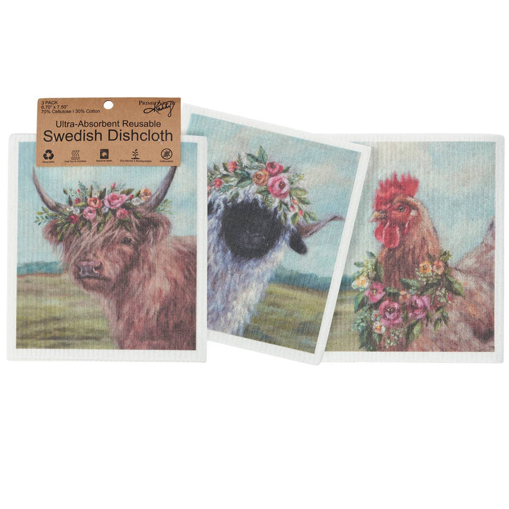 Primitives by Kathy - Swedish Dishcloth
