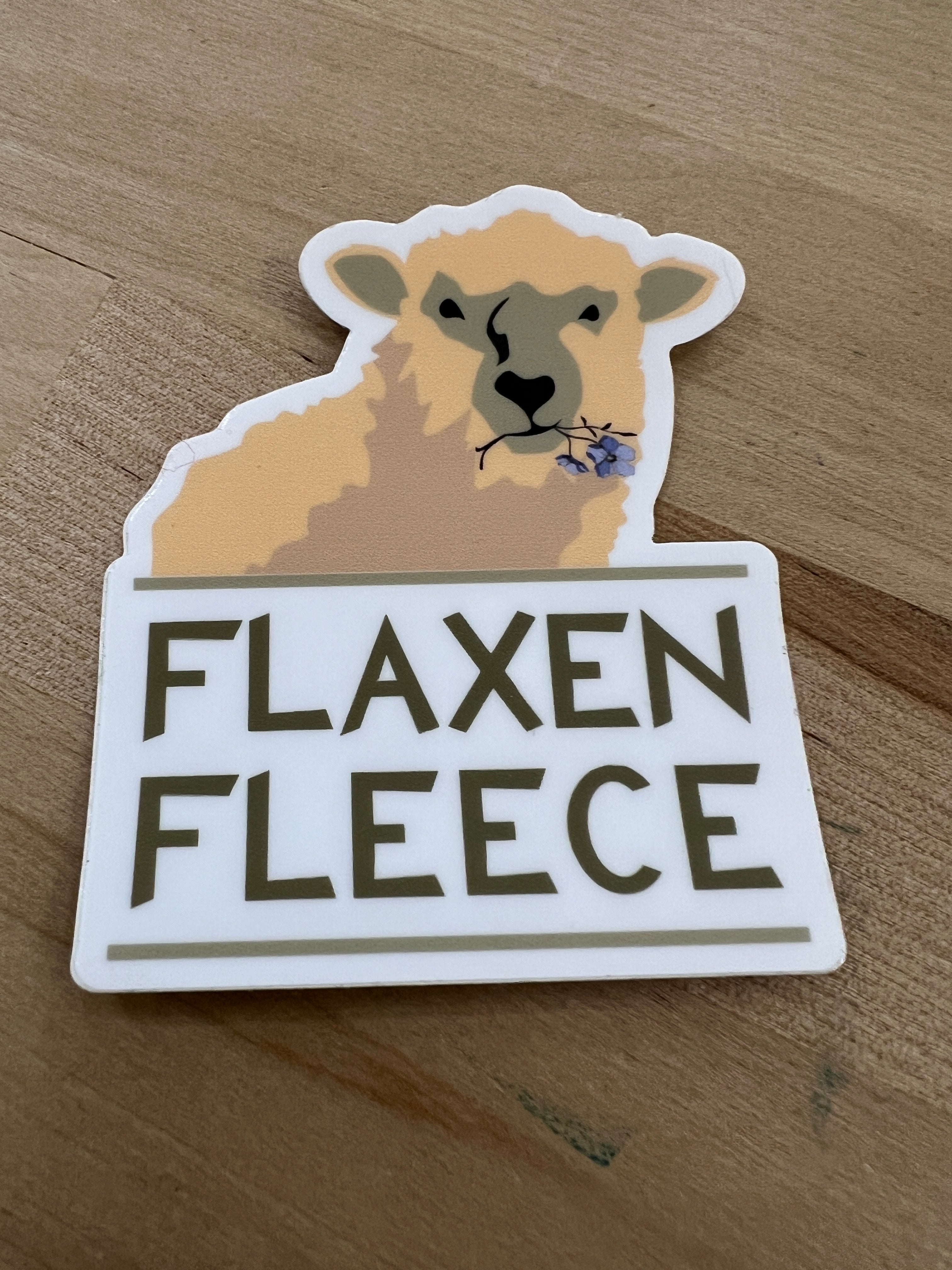 Flaxen Fleece Sticker