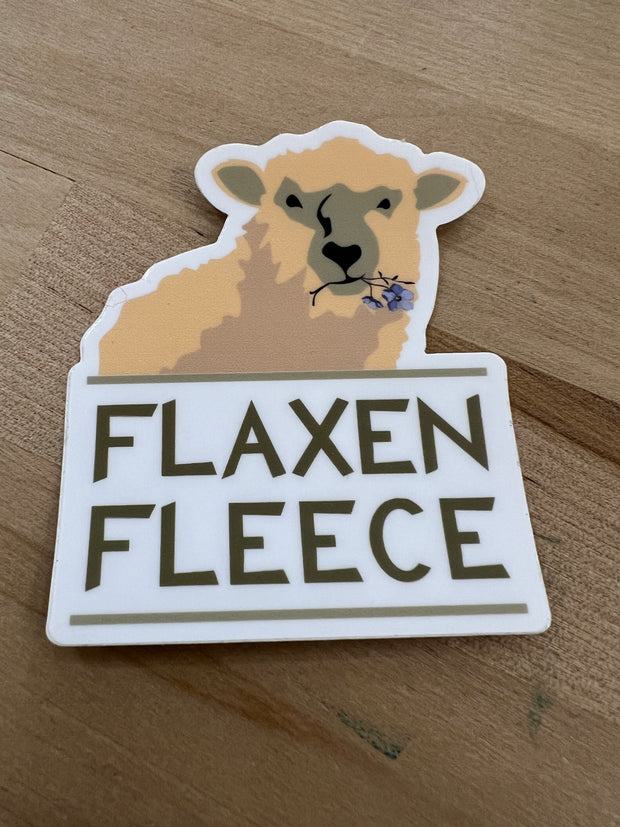 Flaxen Fleece Sticker