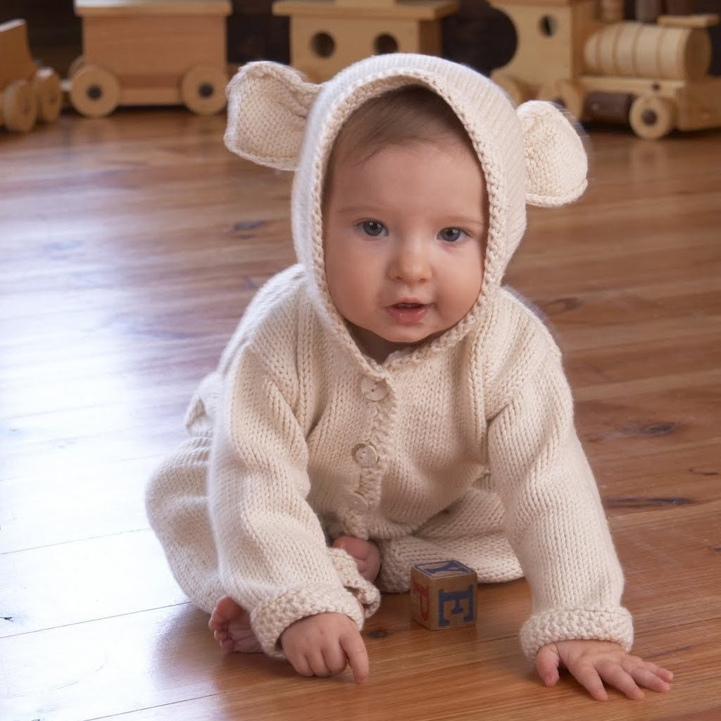 Appalachian Baby - Lamb's Ear Cardigan Kit
