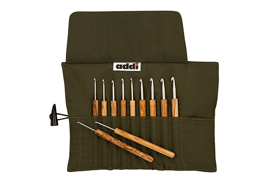 Addi - Olive Wood addiWrap Crochet Set
