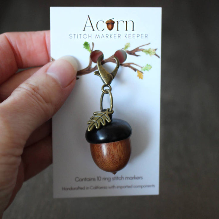 NNK Press - Little Acorn Stitch Marker Keeper